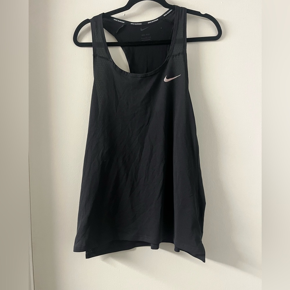 Nike Black Racerback Top Size L